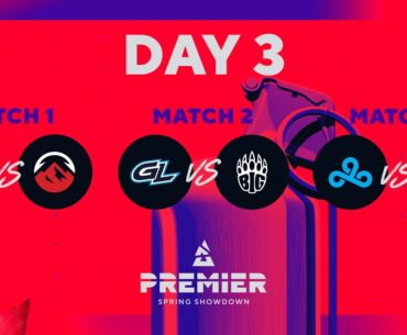 Spring Showdown 2024, Day 3: Spirit vs Elevate, GamerLegion vs BIG, Cloud9 vs SAW