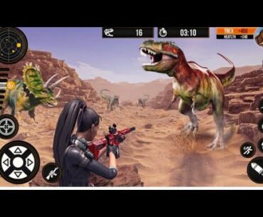 Wild Dino Hunting Jungle Games:Shooter FPS Game -AndroidGamePlay#4