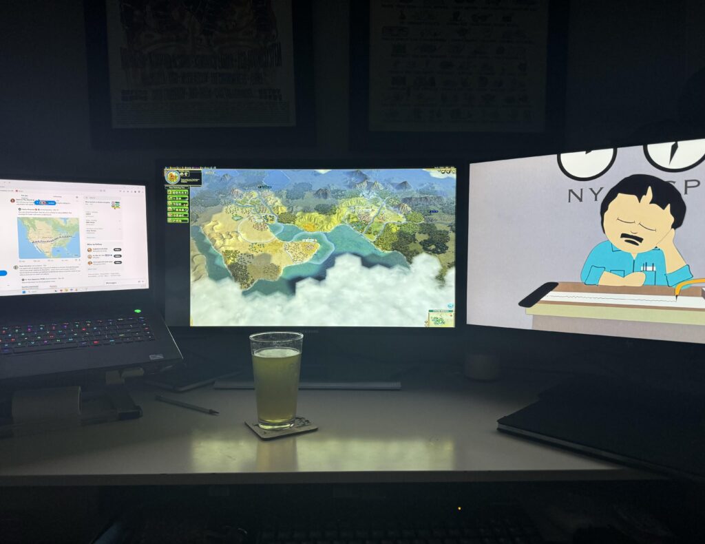 Worked 1 hour of overtime last year, and with that $45 I bought some beer and a steak. Monitors, I got from the trash bins at work