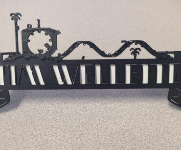I made a Sonic name plate for my cubicle!