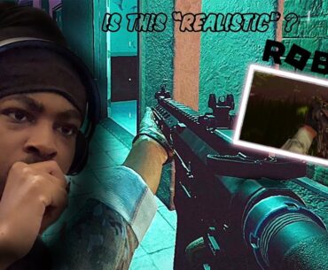 Playing the most “REALISTIC” FPS games on Roblox