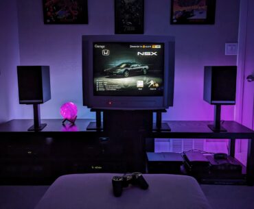 Retro gaming CRT battle station 💜