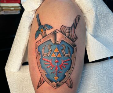 Got my first tattoo, mashup of my two go to games