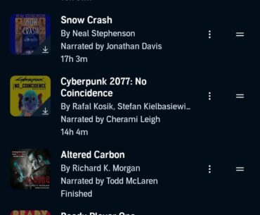 I'm about to finish a pretty good fantasy trilogy and want to change it up. Which of these Cyberpunk books should I get to first?