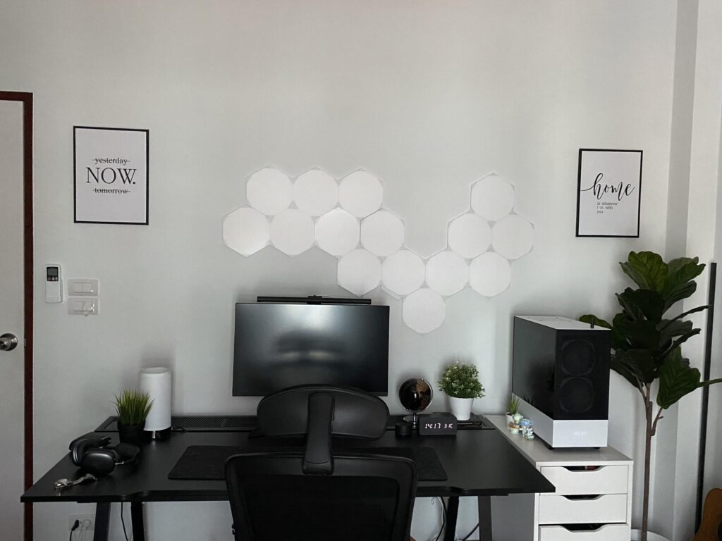 What should I put above the Nanoleafs?