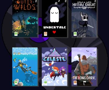 Pixel art covers for some of my favorite indie games