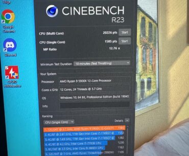 Help me read Cinebench test