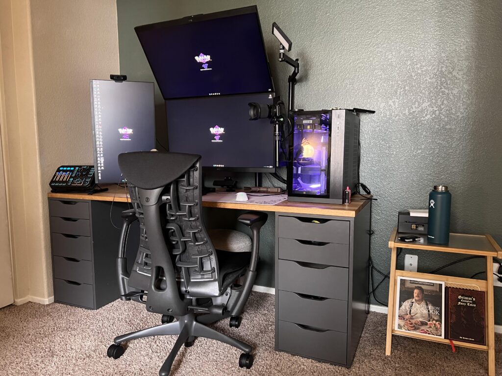 Finally in a home where I can work and play in my own little space. So happy every time that I walk into this room.