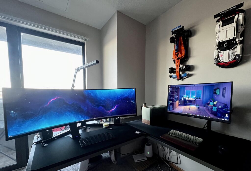 Work (Left) & Play (Right)