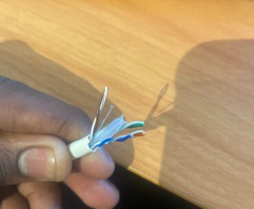 Why this Ethernet cord has a “wire separator” in it?