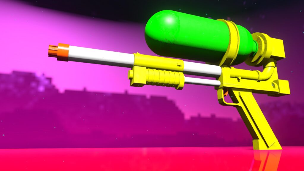 [OC] I made a retro super soaker in Halo Infinite Forge!
