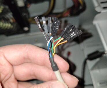 When you ever complain about front IO panel connectors, remember that these used to exist.