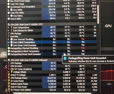Thermal throttling at low temperature.