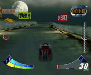 I don't know why this racing game from 1998 needed sponsorships from a fashion brand and a watchmaker, but they sure got their money's worth