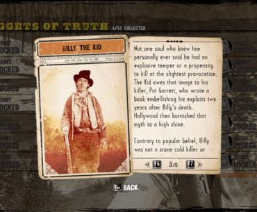 I love when games give you educational info about real life people/events (Call of Juarez)