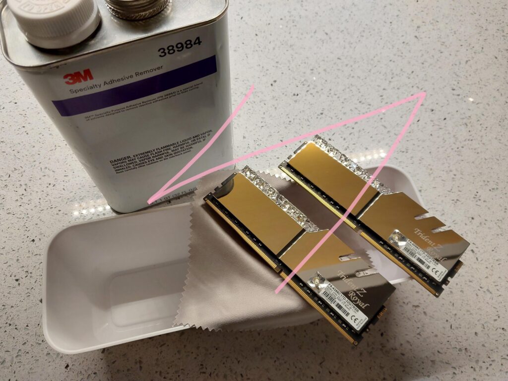 how-to remove G Skill Trident Z Royal heat sink