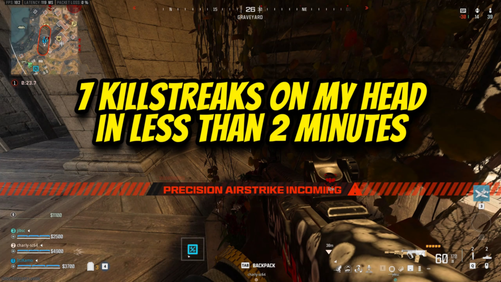 Killstreaks in Ranked need to be looking at it, i mean it. it's 6 in the clip, but it was 7 in total, didn't record the first one.