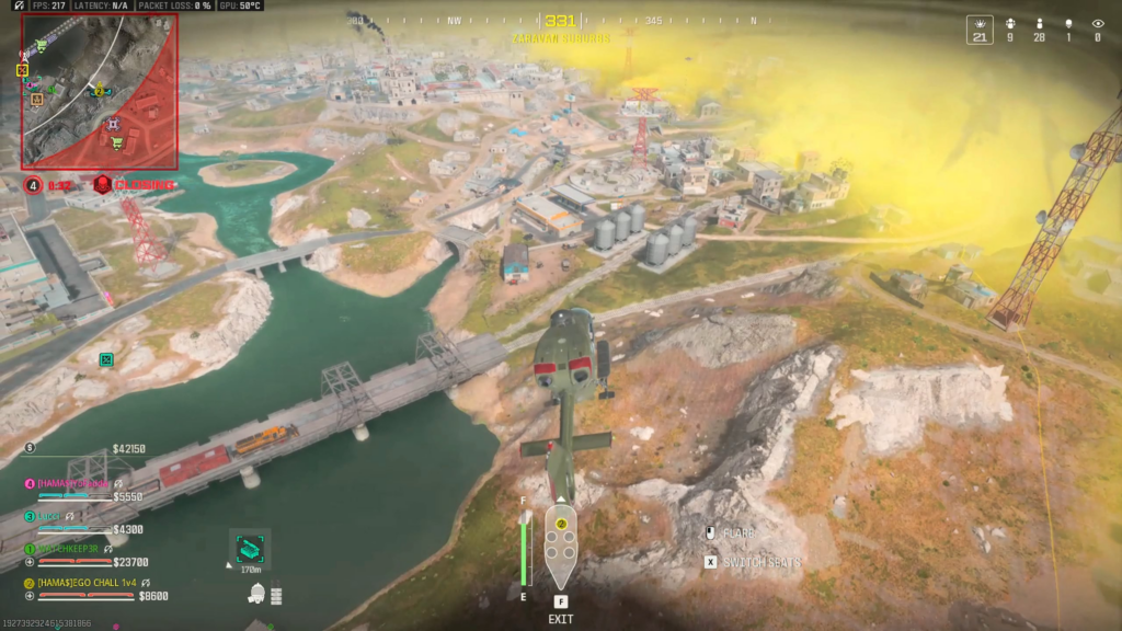 Helicopter takes out a helicopter?