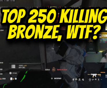 Watched him for 10 min before going to sleep, they were all bronze, how can it be? I am plat 1 and don't see bronze in my lobbies