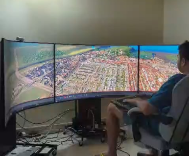 City Skylines on 3 Arks (Don't care about cable mgmt/got a lap desk)