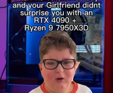 When someone posts about their partner buying them a whole PC