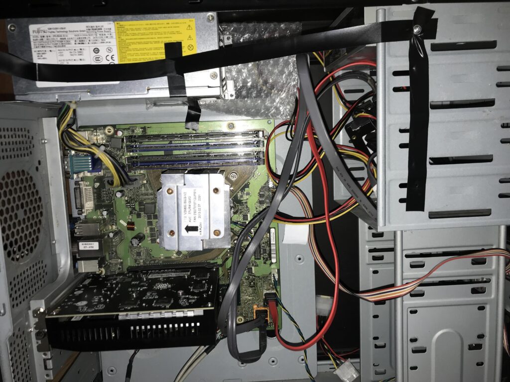 Fitted a compact form factor pc into a normal sized case