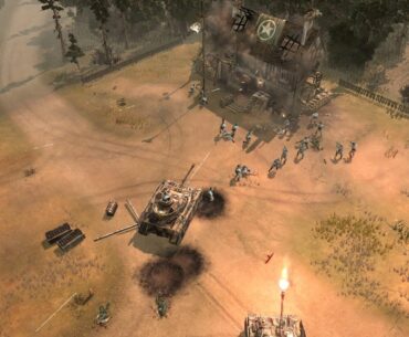 Nothing like sealing the gap after a long hard fight - Company of Heroes against expert computer.