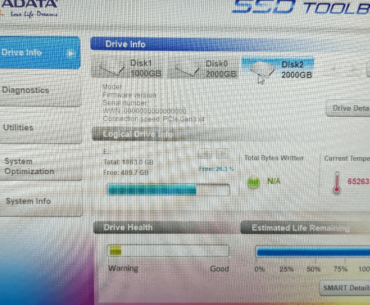 SSD temp is over 65,000 degrees and health is low, I've had it for less than a year (Kingston NV2 2TB M.2)