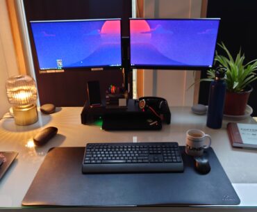Starting the work day. WFH.