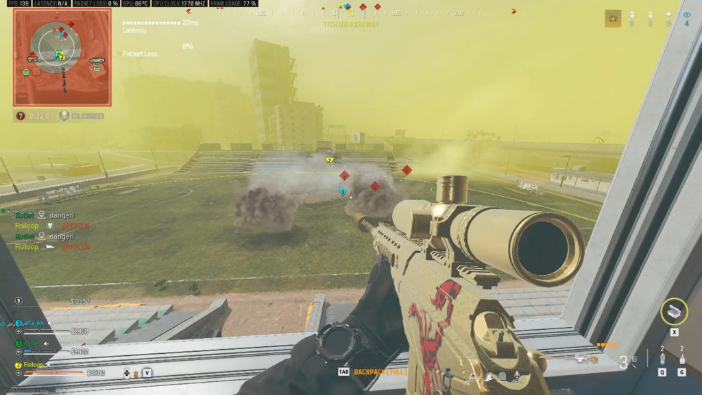 Satisfying moment when a semtex stuck to the riot shield as he threw a stun.