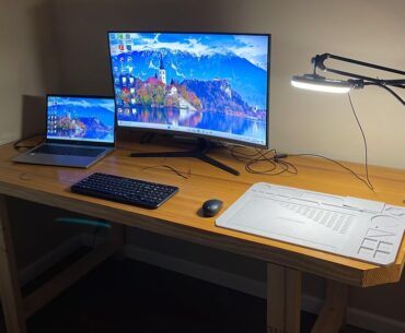 Spent $19 on setting this thing up. Home workstation, nothing fancy just wanted it to be large. 6ft long. Top made out of bowling alley.