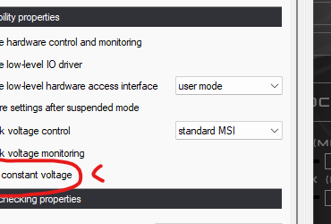 What kind of of performance impact does Afterburner "Force Constant Voltage" have on Performance? What does it do?