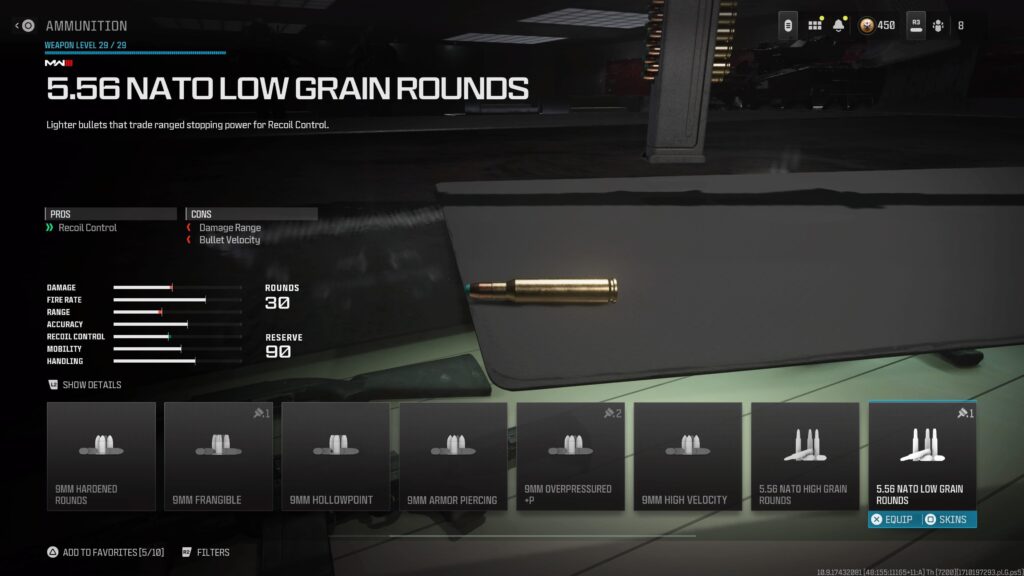 Amr9 missing 9mm high round