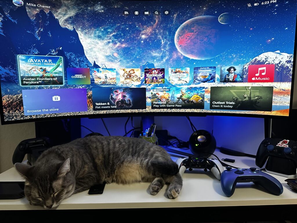 Got rid of my 65” oled and replaced it with a 45” LG oled curved monitor.