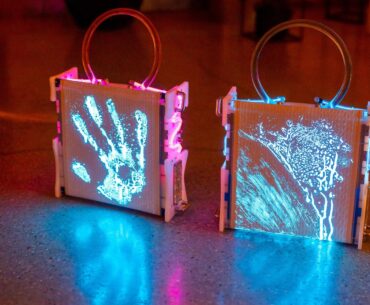 These are some bags I've been developing for a few years. It's a 150W powerbank & flashlight & you can draw on them