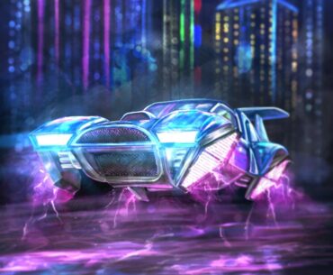 Cyberpunk flying car - digital painting (by me)