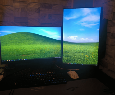 My dual monitor setup
