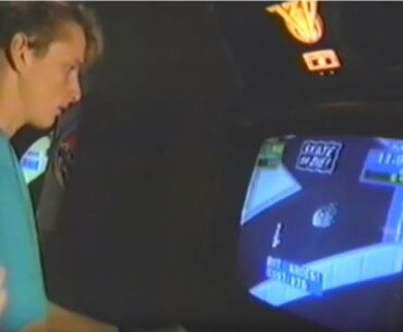 Tony Hawk, age 17, playing Atari's "720°" skateboarding arcade game (1986)