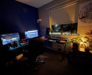 My average but cosy set up.