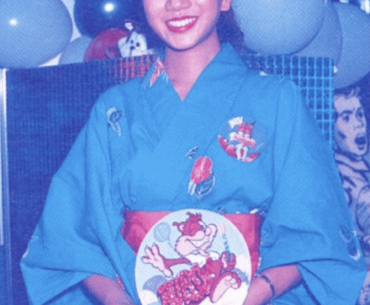 Gaming fashion model at Famicom Space World '93