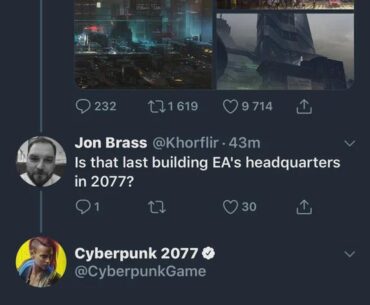 I love whoever is running the cyberpunk twitter account