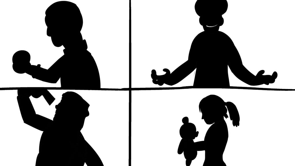 Bad Aether snippet silhouettes, based on the Touhou Bad Apple Music Video Bad Aether snippet silhouettes, based on the Touhou Bad Apple Music Video