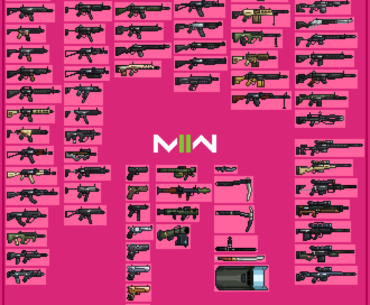 My Pixel Art of every MWII era weapon