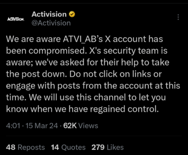 Can't even protect their X account
