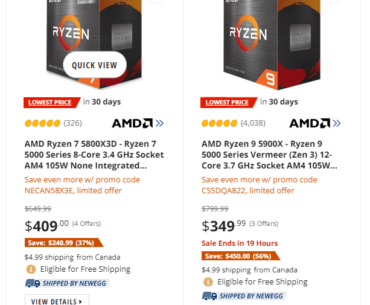 I need some insight : 5800x3d or 5900x