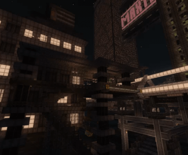 We made Cyberpunk open world adventure map in Minecraft [Playable]
