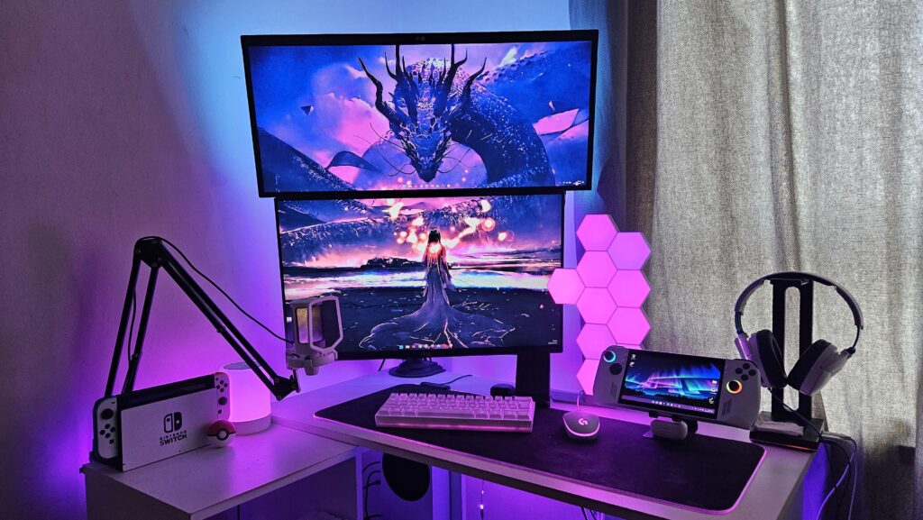 My happy place when I am not working! A few items added over the last few months. Still running off a laptop but very happy with it.