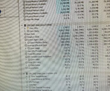 Can’t get i7-9700k past 4.6ghz even when overclocked to 5.0ghz