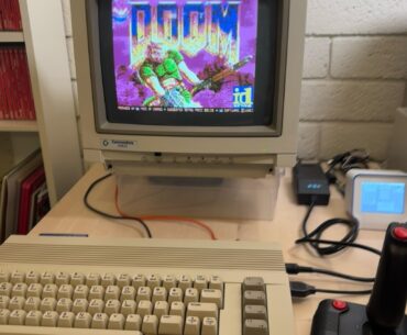 Thanks to a very cool gadget called a RAD Expansion Unit, I’m over here playing Doom on my Commodore 64 - something which should be totally impossible