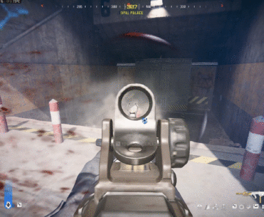 Just another example of wonderful visual noise (enemy is somewhere behind the red pole)